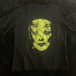 trippy face t-shirt
